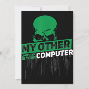 Entwickler Sysadmin Engineer Hacker Nerd Admin Cod Dankeskarte