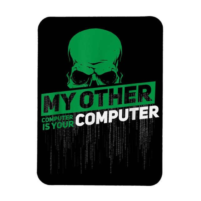 Entwickler Sysadmin Engineer Hacker Nerd Admin Cod Magnet (Vertikal)