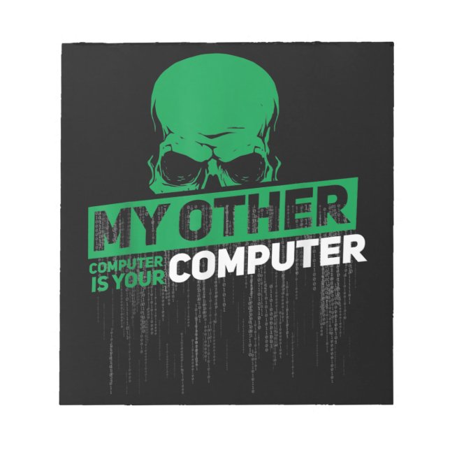 Entwickler Sysadmin Engineer Hacker Nerd Admin Cod Notizblock (Vorderseite)