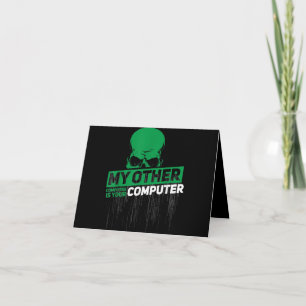 Entwickler Sysadmin Ingenieur Hacker Nerd Administ Dankeskarte