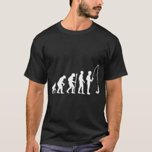 Entwicklung des Fischens Geboren zum Angeln Gezwun T-Shirt