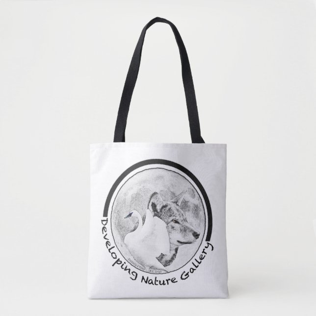 Entwicklung des Logos für die Naturgalerie Tasche (Vorderseite)