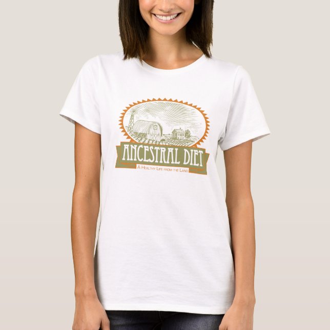 ENTWICKLUNG DES T - SHIRT DER ANCESTRAL-DIET (Vorderseite)