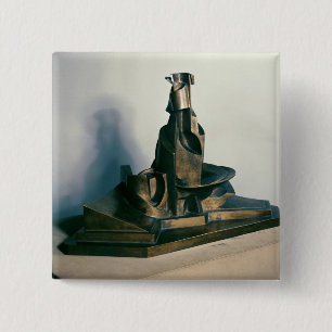 Entwicklung einer Flasche in Space, 1912 Button