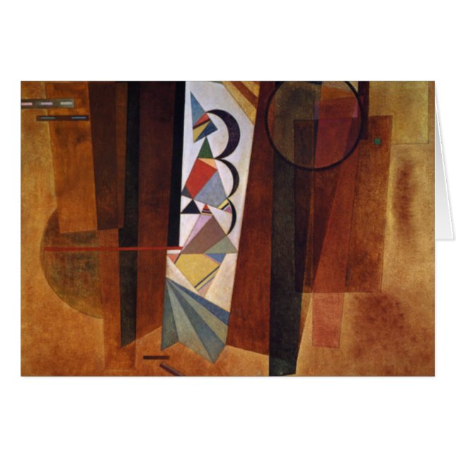 Entwicklung von Kandinsky in der braun-Abstrakten  (Vorderseite (Horizontal))