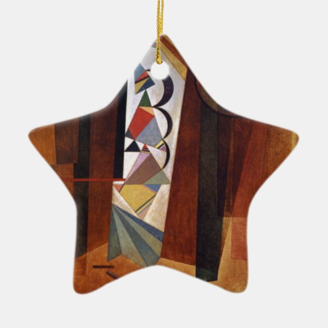 Entwicklung von Kandinsky in der braun-Abstrakten  Keramik Ornament (Vorne)