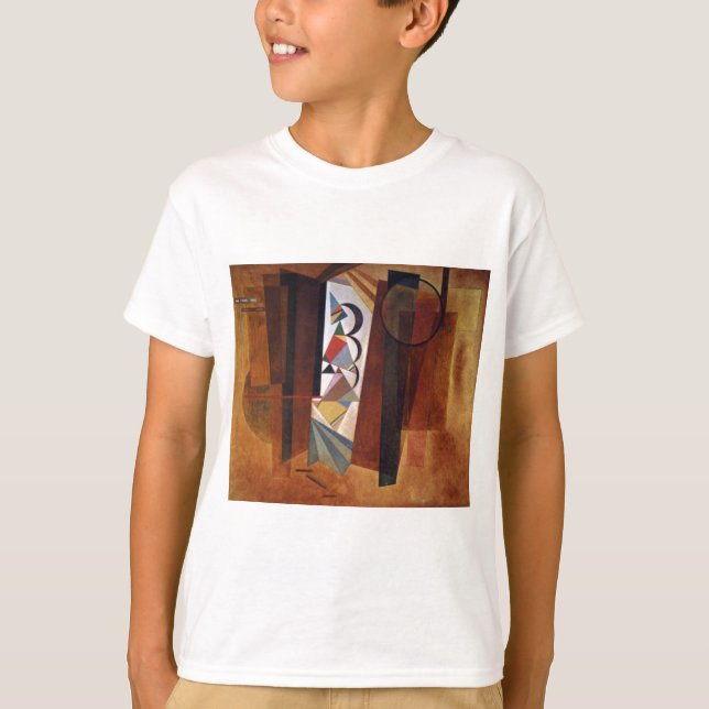 Entwicklung von Kandinsky in der braun-Abstrakten  T-Shirt (Vorderseite)