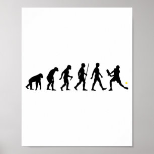 Entwicklung von Pickleball Pickle Ball lustig Poster