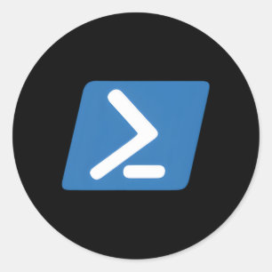 Entwicklung von Powershell-Code Runder Aufkleber