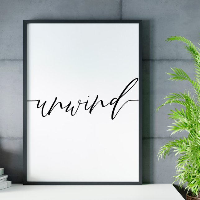 Entwindung der Schrift Poster an der Wand (Von Creator hochgeladen)