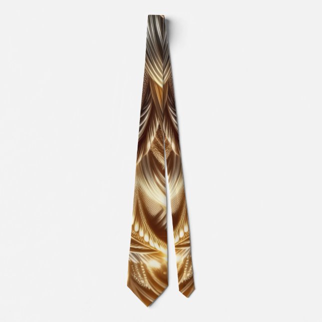 Entwined Gold Neck Tie Krawatte (Vorderseite)