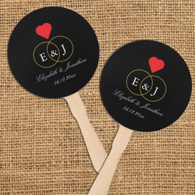 Entwined Rings Wedding Fächer (Von Creator hochgeladen)