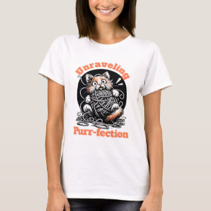 Entwirbelung der Purr-Infektion: Niedliche Katze i T-Shirt