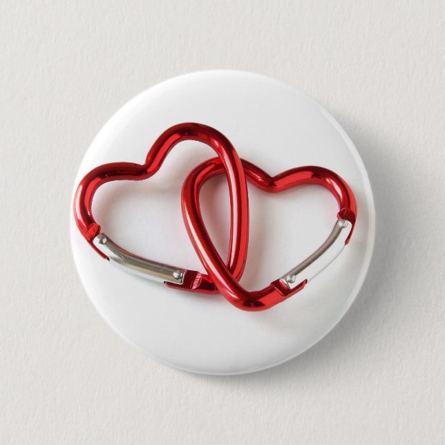 Entwirrte Herz carabiners Button (Vorderseite)