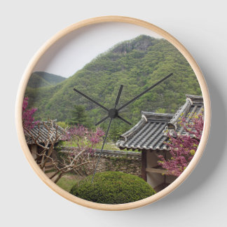 Entworfen mit einem Foto von Südkorea, Natural Uhr