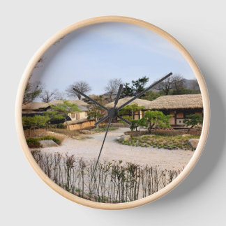 Entworfen mit einem Foto von Südkorea, Natural Uhr