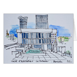 Entworfen von Le Corbusier Marseille, Frankreich