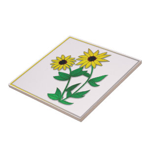 Entworfene Blumenfliese Fliese