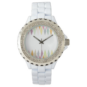 Entworfener Aquarellhintergrund Armbanduhr