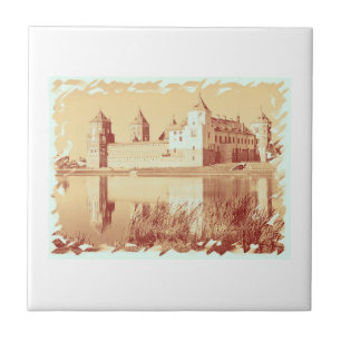 Entwurf der alten Burg Fliese