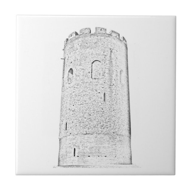 Entwurf der Altstädter Architektur Fliese (Vorderseite)