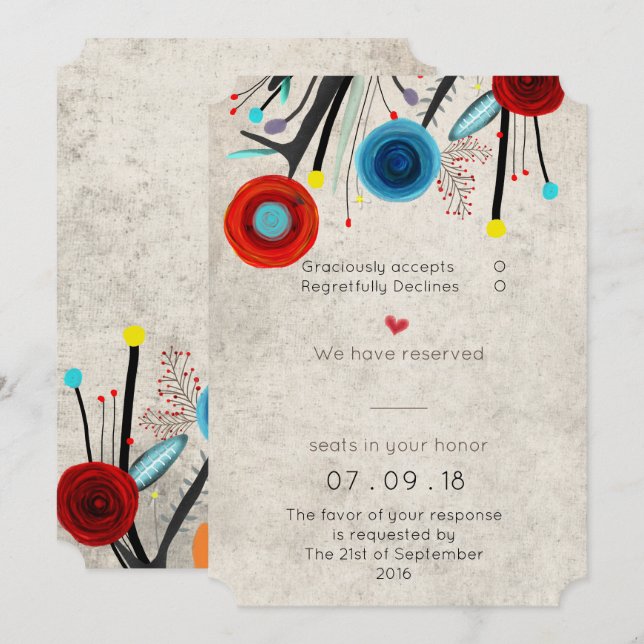 Entwurf der Form des Einladungsterminals Einladung (Vorne/Hinten)