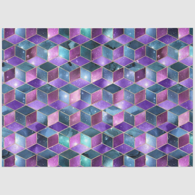 Entwurf der isometrischen Galaxy-Serie 16 Seidenpapier (Vorderseite)
