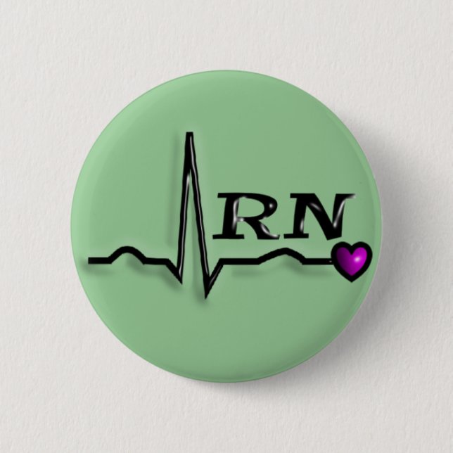 Entwurf der Krankenschwester-"RN" der Geschenk-QRS Button (Vorderseite)