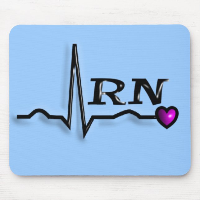 Entwurf der Krankenschwester-"RN" der Geschenk-QRS Mousepad (Vorne)