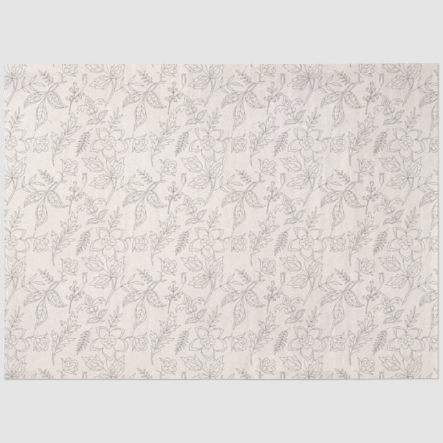 Entwurf der Peachy Floral Series 6 Seidenpapier (Vorderseite)