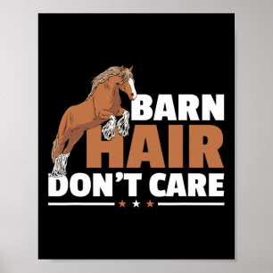 Entwurf der Pferdezucht für einen Clydesdale-Reite Poster