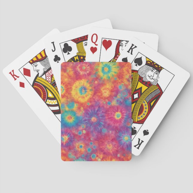 Entwurf der Rainbow-Gefärbte Krawatte Spielkarten (Rückseite)