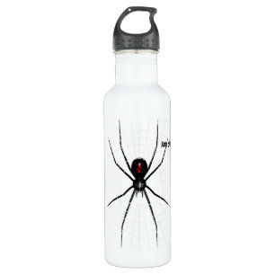 Entwurf der schwarzen Witwe Trinkflasche