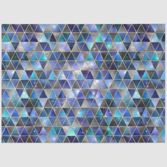 Entwurf der Serie Isometric Galaxy 8 Seidenpapier (Vorderseite)