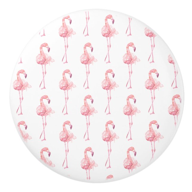 Entwurf der Serie "Tender Flamingo" 2 Keramikknauf (Vorderseite)