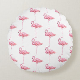 Entwurf der Serie "Zender Flamingo" 1 Rundes Kissen