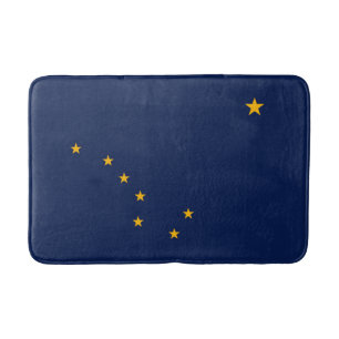 Entwurf der Staatsflagge Alaska Badematte