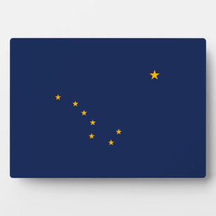 Entwurf der Staatsflagge Alaska Fotoplatte