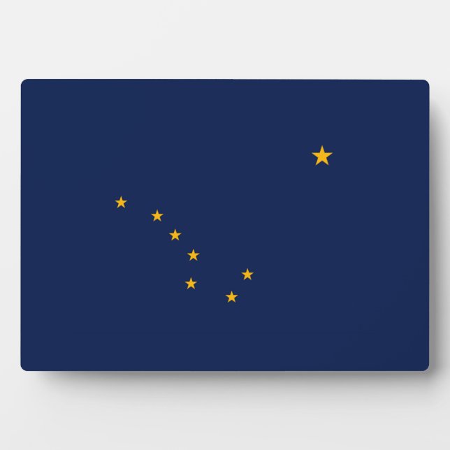 Entwurf der Staatsflagge Alaska Fotoplatte (Vorderseite)