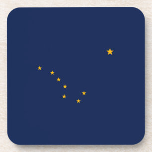 Entwurf der Staatsflagge Alaska Getränkeuntersetzer