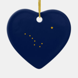 Entwurf der Staatsflagge Alaska Keramik Ornament