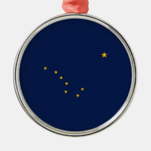 Entwurf der Staatsflagge Alaska Ornament Aus Metall