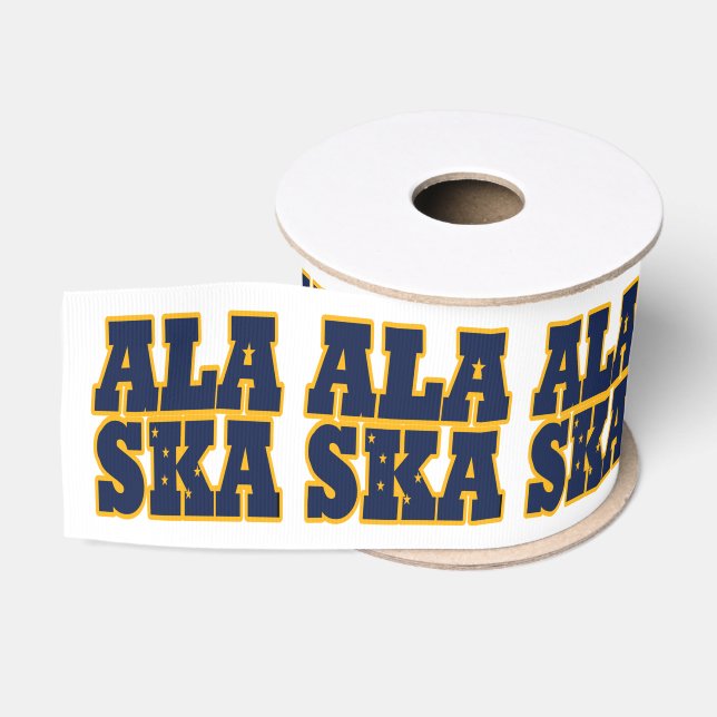 Entwurf der Staatsflagge Alaska Ripsband (Spule)