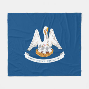 Entwurf der Staatsflagge in Louisiana Fleecedecke