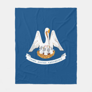 Entwurf der Staatsflagge in Louisiana Fleecedecke