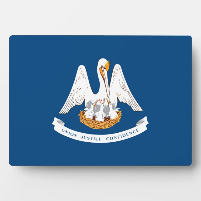 Entwurf der Staatsflagge in Louisiana Fotoplatte (Vorderseite)