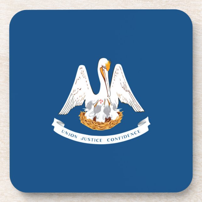 Entwurf der Staatsflagge in Louisiana Getränkeuntersetzer (Vorderseite)