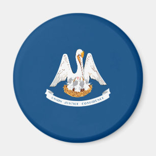 Entwurf der Staatsflagge in Louisiana Magnet