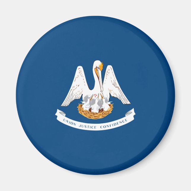 Entwurf der Staatsflagge in Louisiana Magnet (Vorne)