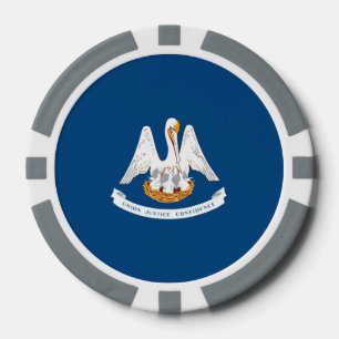Entwurf der Staatsflagge in Louisiana Pokerchips